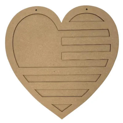 12" Patriotic Heart Frame Board