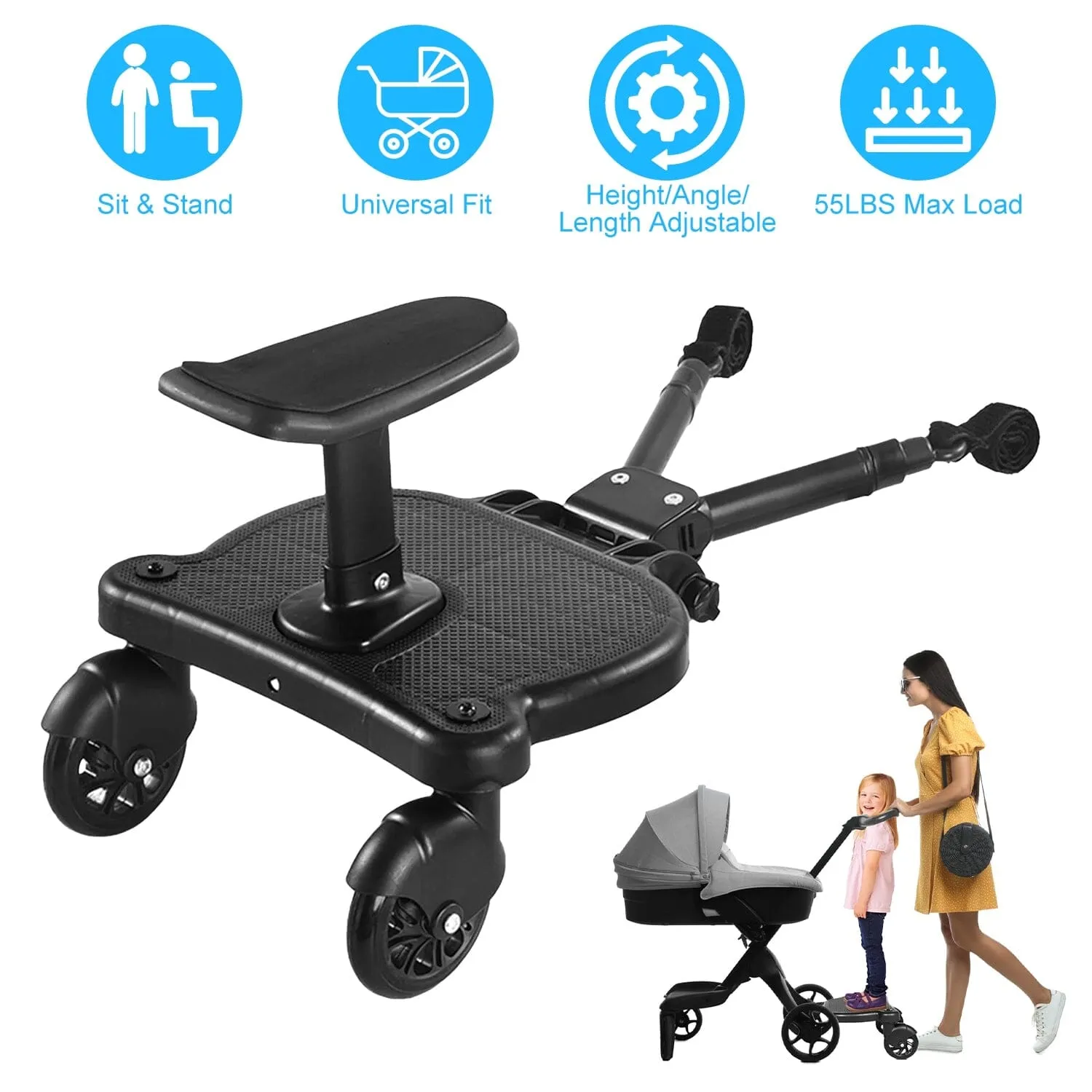 2-in-1 Universal Stroller Board