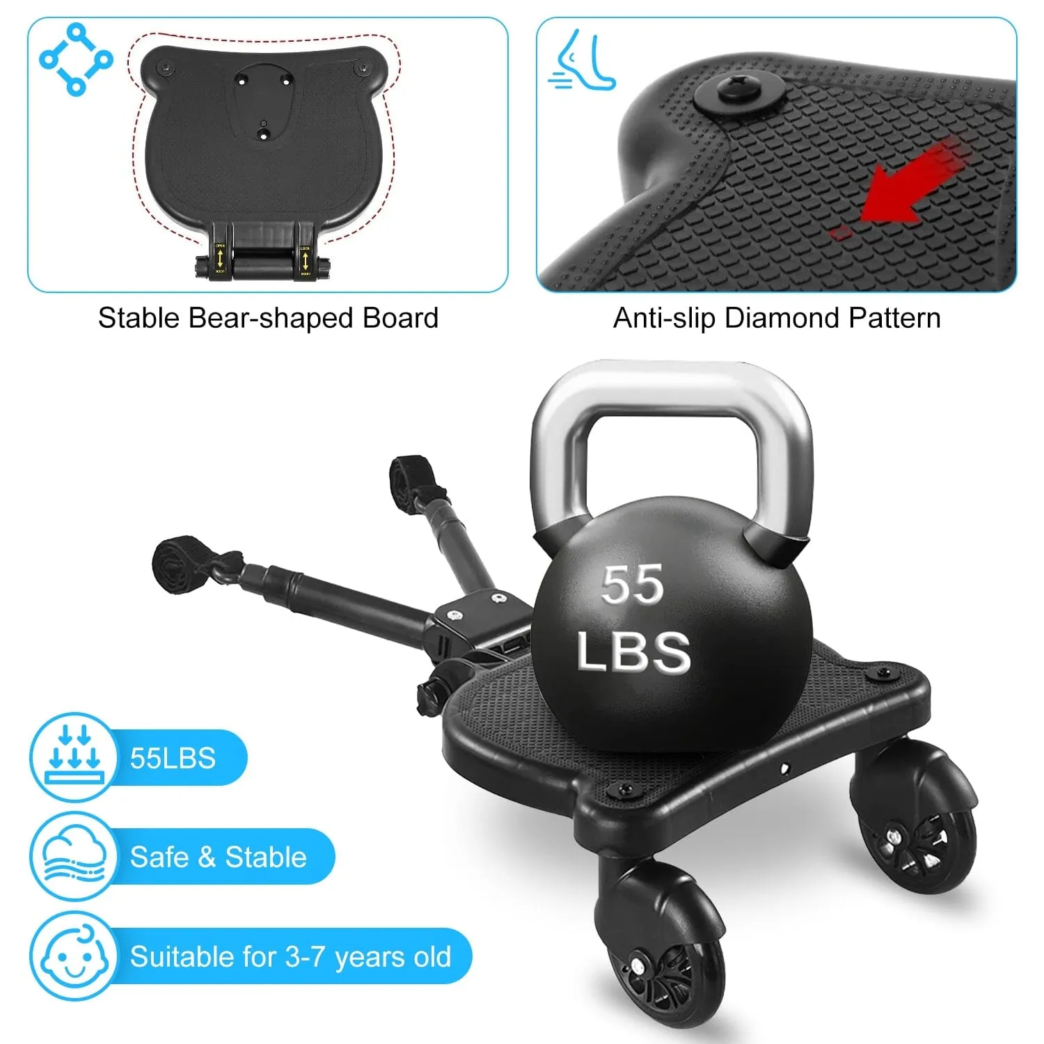 2-in-1 Universal Stroller Board