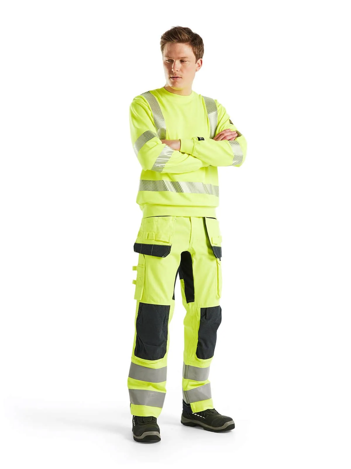 3087-1762&#x20;High&#x20;Vis&#x20;Work&#x20;Sweater&#x20;Fireproof&#x20;-&#x20;Bl&#xE5;kl&#xE4;der