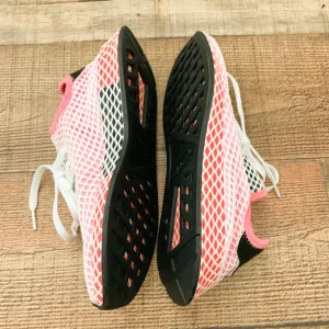 Adidas Chalk Pink Deerupt Netted Sneakers- Size 6.5 Like New