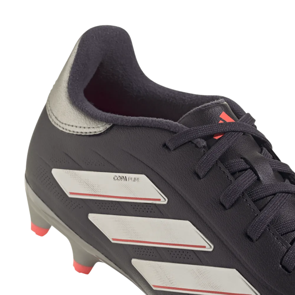 Adidas Copa Pure 2 League FG Football Boots (Aurora Black/Platinum Metallic/Turbo)