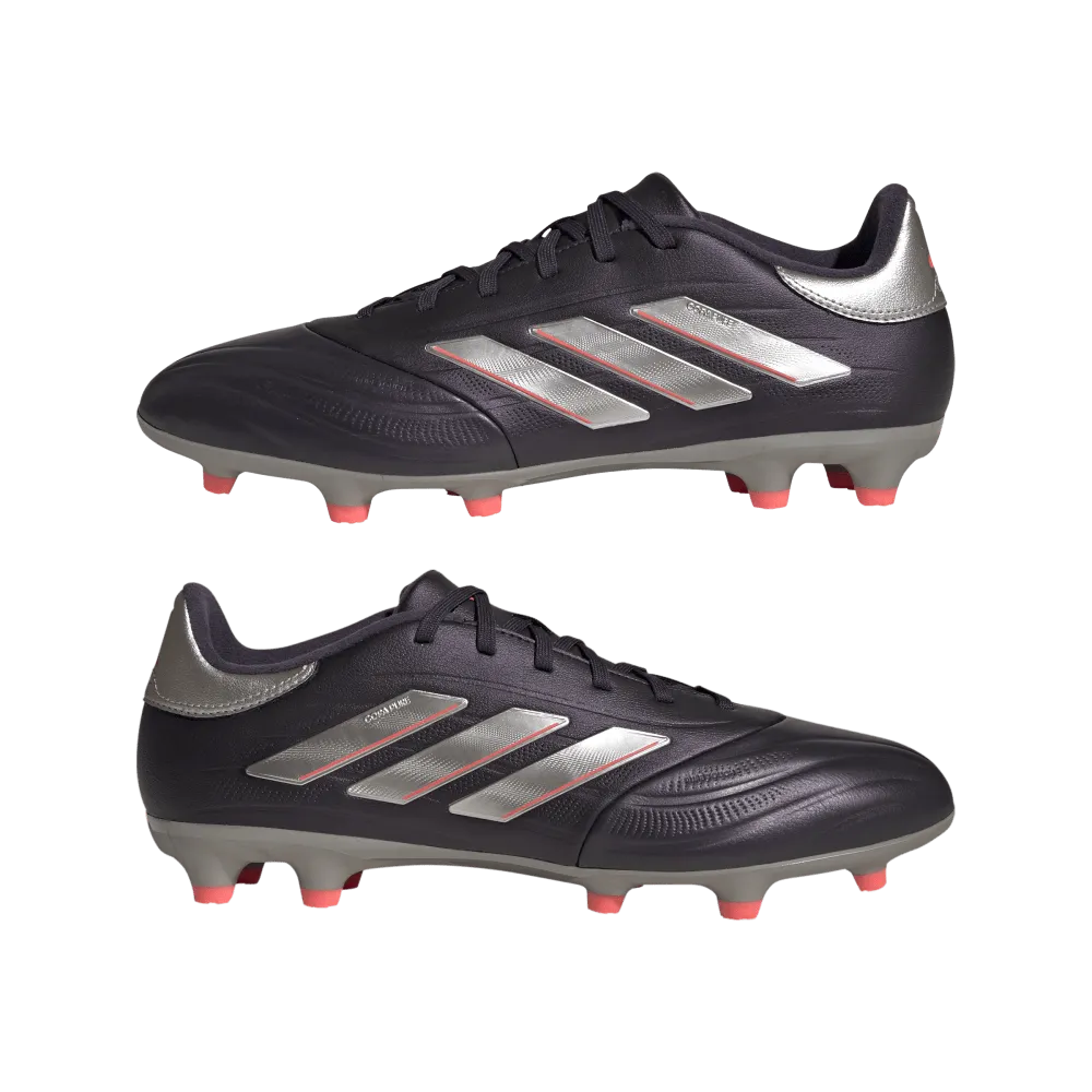 Adidas Copa Pure 2 League FG Football Boots (Aurora Black/Platinum Metallic/Turbo)