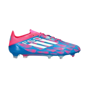 Adidas F50 Elite Pro Laceless Firm Ground Pink Bleu  - Goatkits Boots