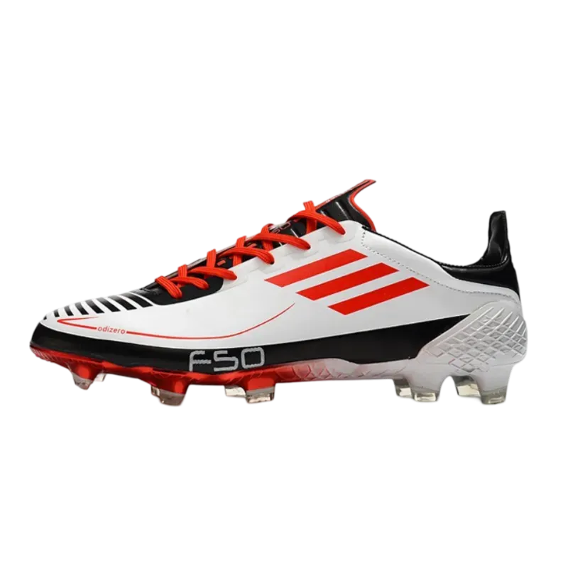 Adidas F50 Ghosted Adizero HT FG White Red - Goatkits Boots