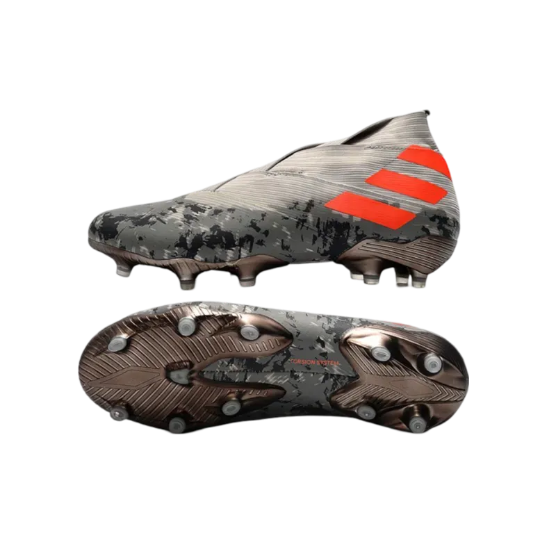 Adidas Nemeziz 19  FG Grey Orange White - Goatkits Boots