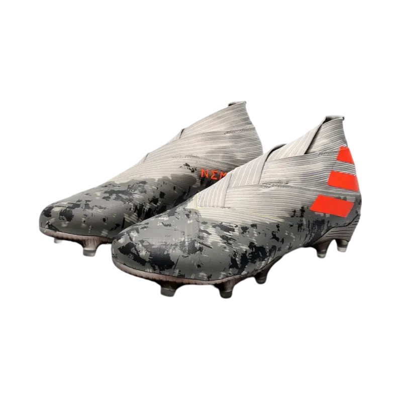 Adidas Nemeziz 19  FG Grey Orange White - Goatkits Boots