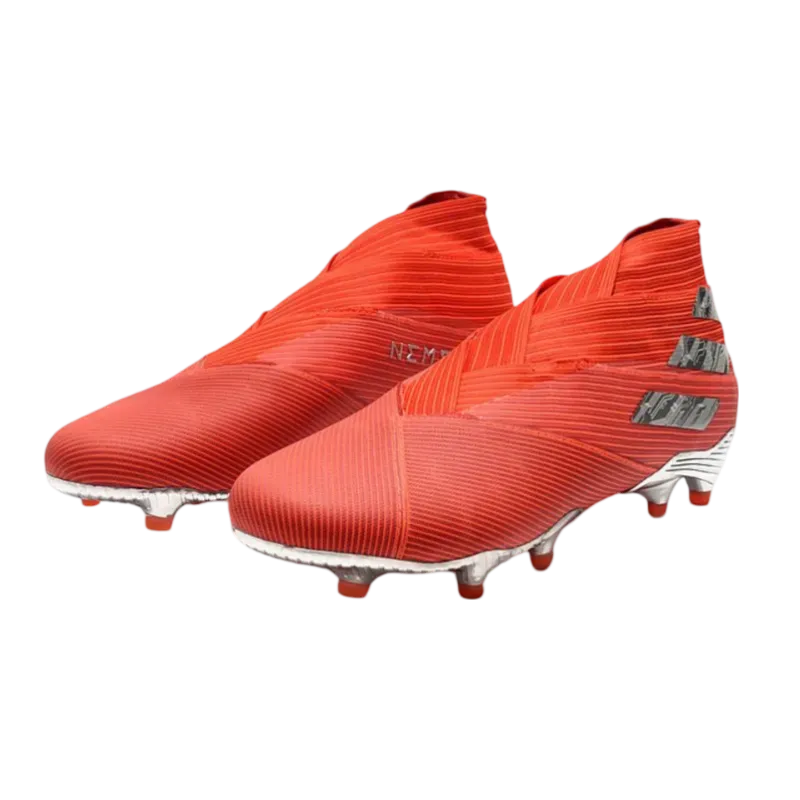 Adidas Nemeziz 19  FG Red Silver - Goatkits Boots