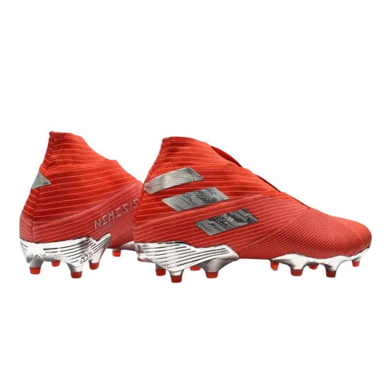 Adidas Nemeziz 19  FG Red Silver - Goatkits Boots