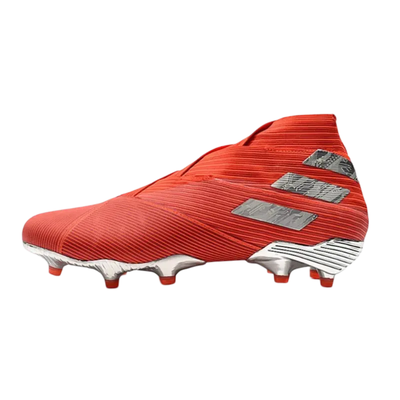 Adidas Nemeziz 19  FG Red Silver - Goatkits Boots