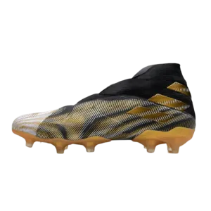 Adidas Nemeziz 19  FG White Gold Black - Goatkits Boots