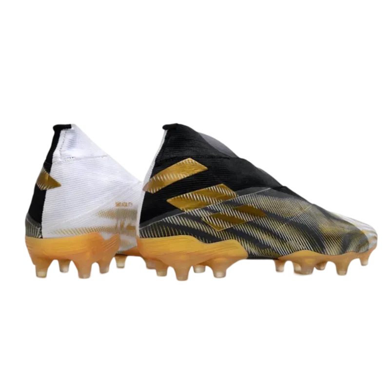 Adidas Nemeziz 19  FG White Gold Black - Goatkits Boots