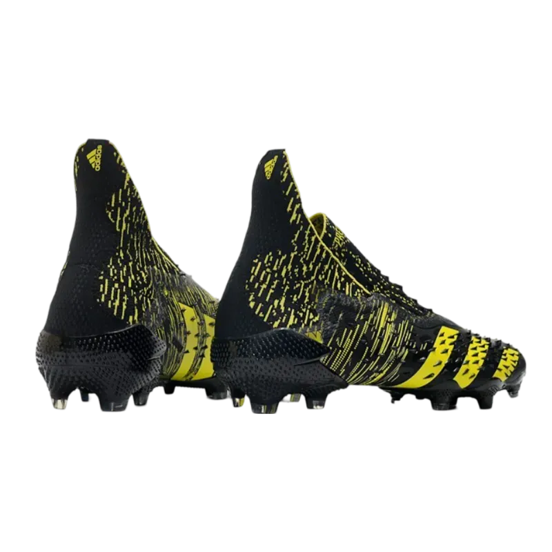 Adidas Predator Freak  FG Black Yellow - Goatkits Boots