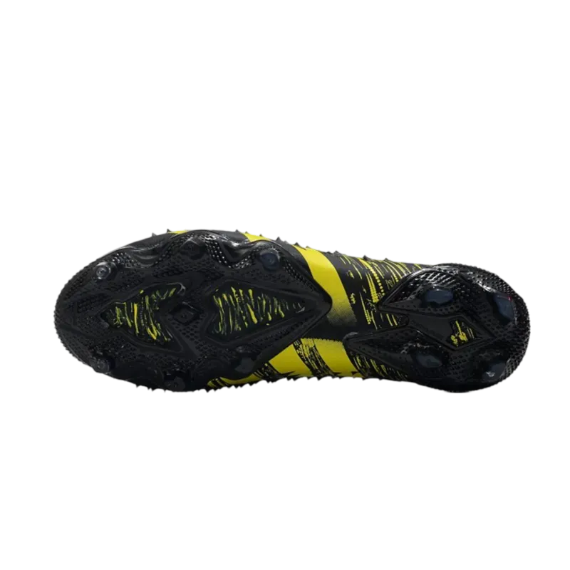 Adidas Predator Freak  FG Black Yellow - Goatkits Boots