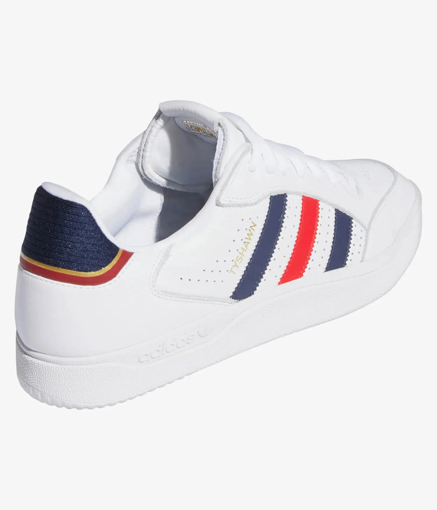 adidas Tyshawn Low White/Scarlet/Navy