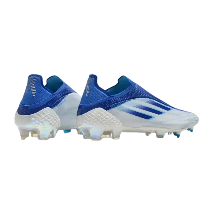 Adidas X Speedflow  FG White Blue - Goatkits Boots