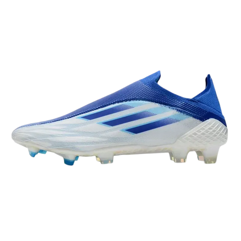 Adidas X Speedflow  FG White Blue - Goatkits Boots