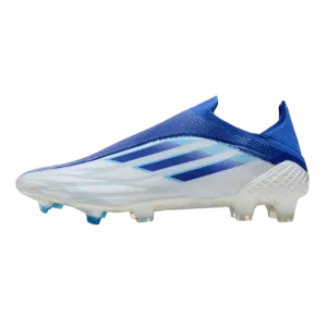 Adidas X Speedflow  FG White Blue - Goatkits Boots