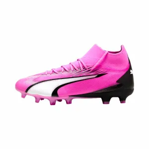 Adult's Football Boots Puma Ultra Pro FG/AG White Pink