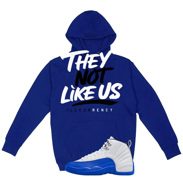 Air Jordan 12 Blueberry Royal Blue T-Shirt (They not like us)| illcurrency