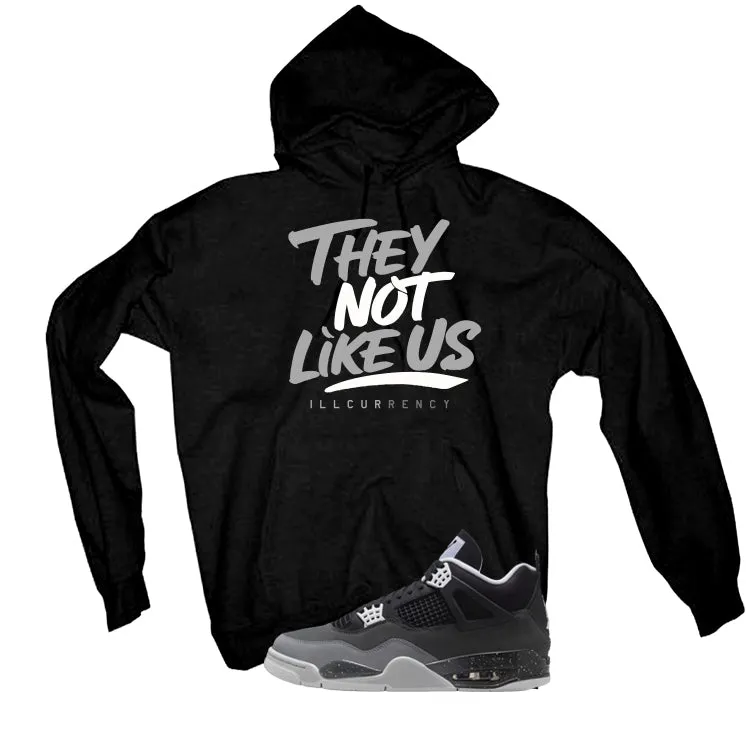 Air Jordan 4 Fear Pack Black T-Shirt (They not like us)| illcurrency