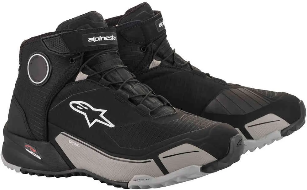 Alpinestar CR-X Drystar Riding Black Motorcycle Shoes