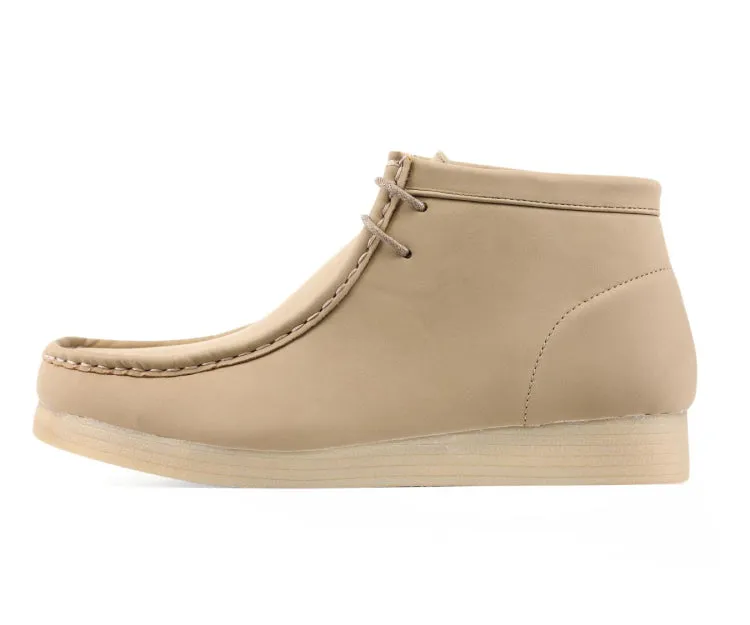 Amali Wallabee Boot Style Men's Maple Beige Suede High Top Shoes