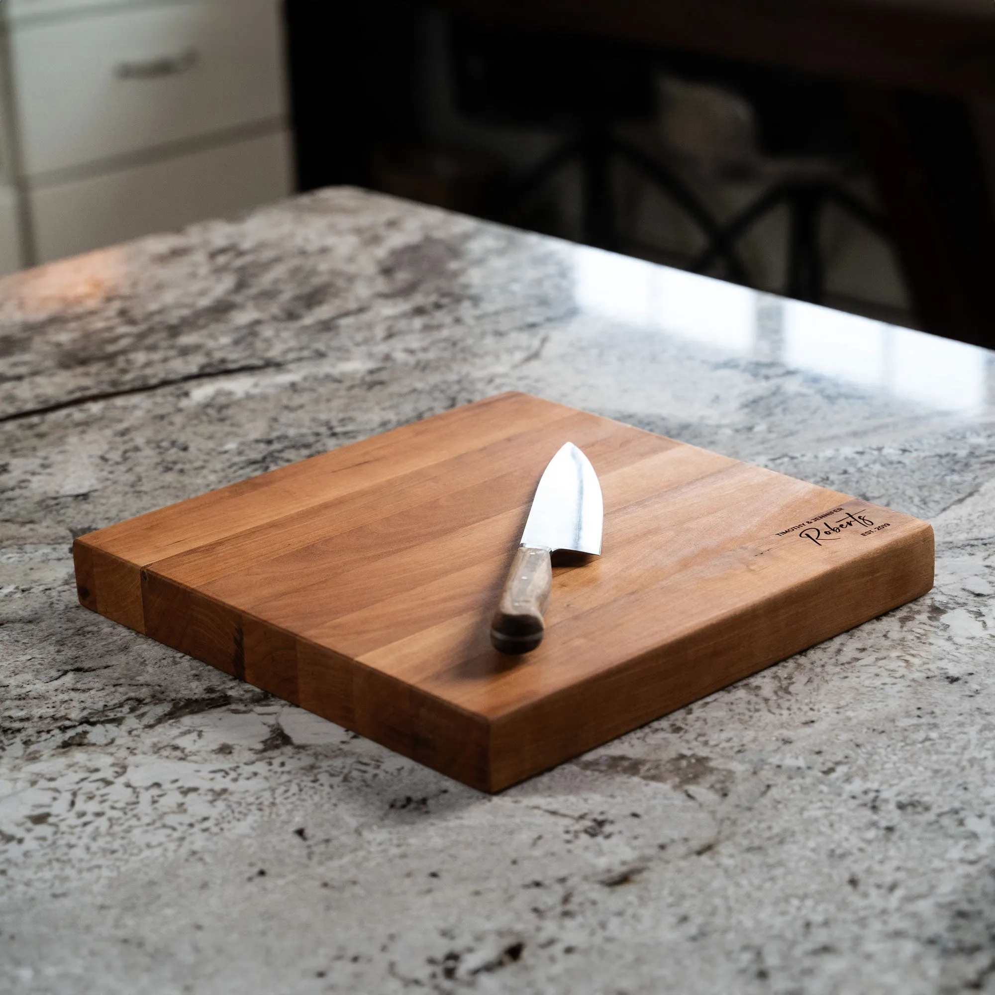 American Cherry Wood Butcher Block Cutting Board