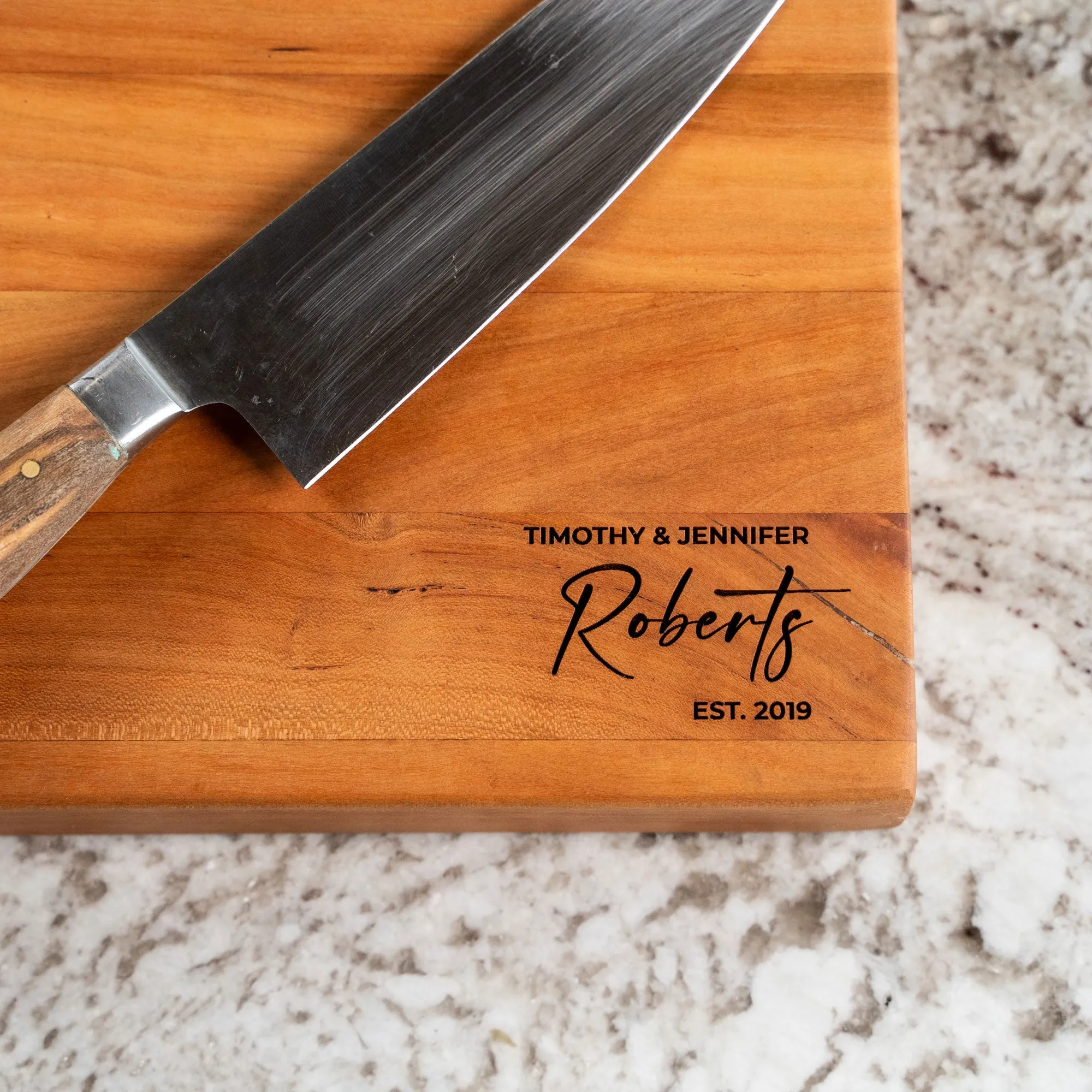 American Cherry Wood Butcher Block Cutting Board