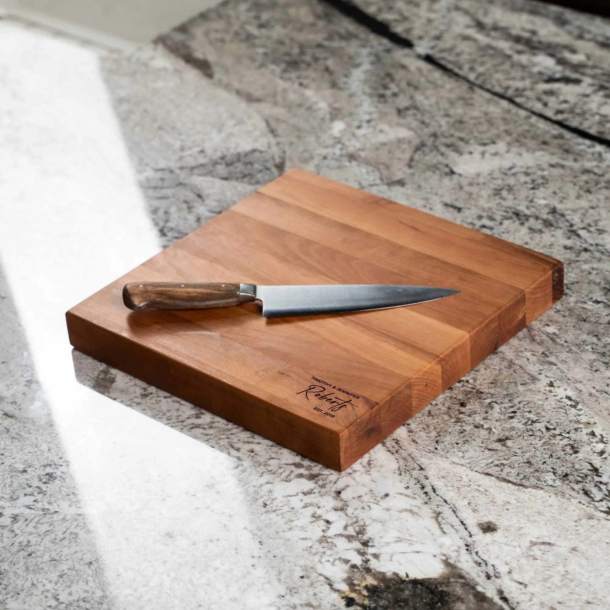 American Cherry Wood Butcher Block Cutting Board