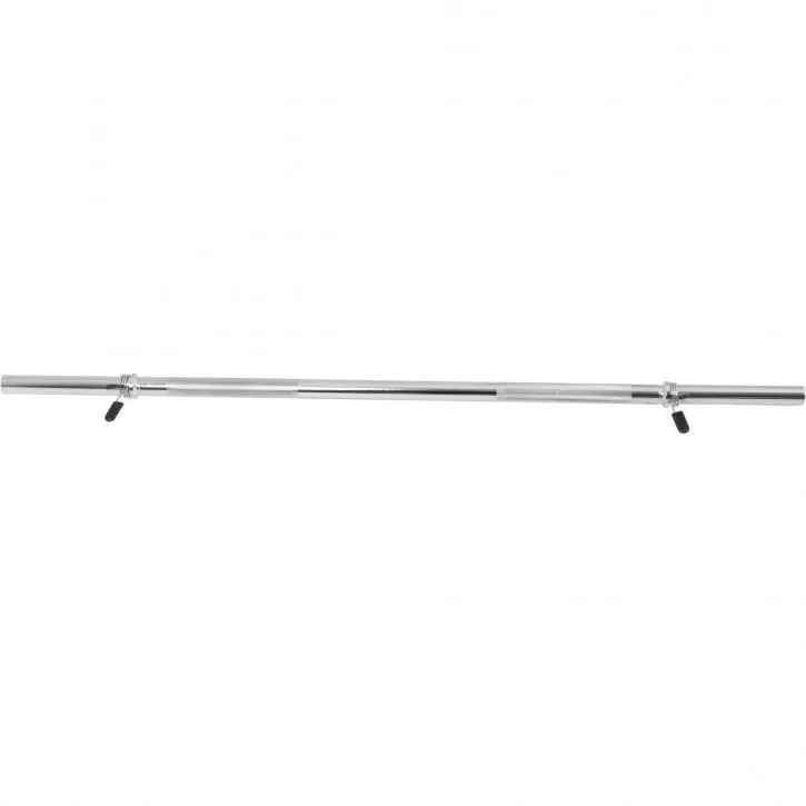 Barbell Bar 120cm - Springlock Collars - Chrome