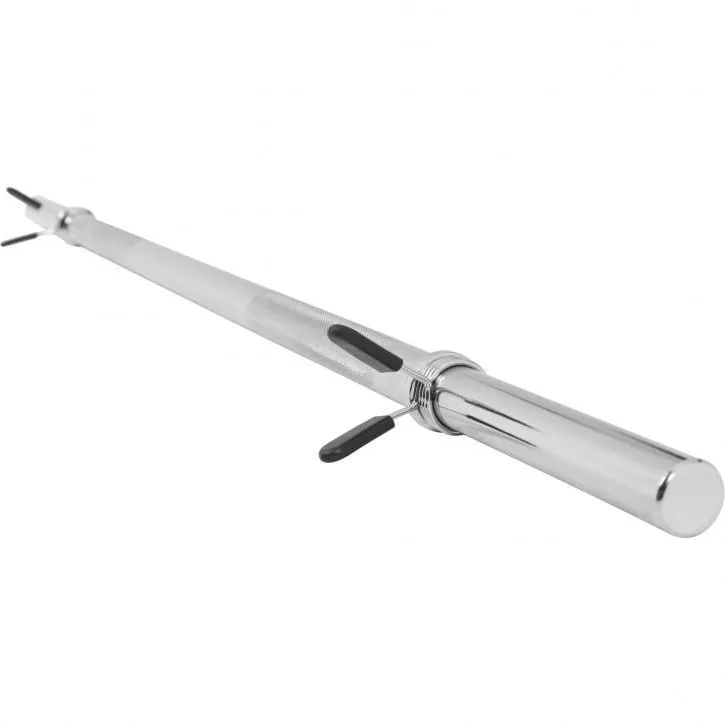 Barbell Bar 120cm - Springlock Collars - Chrome