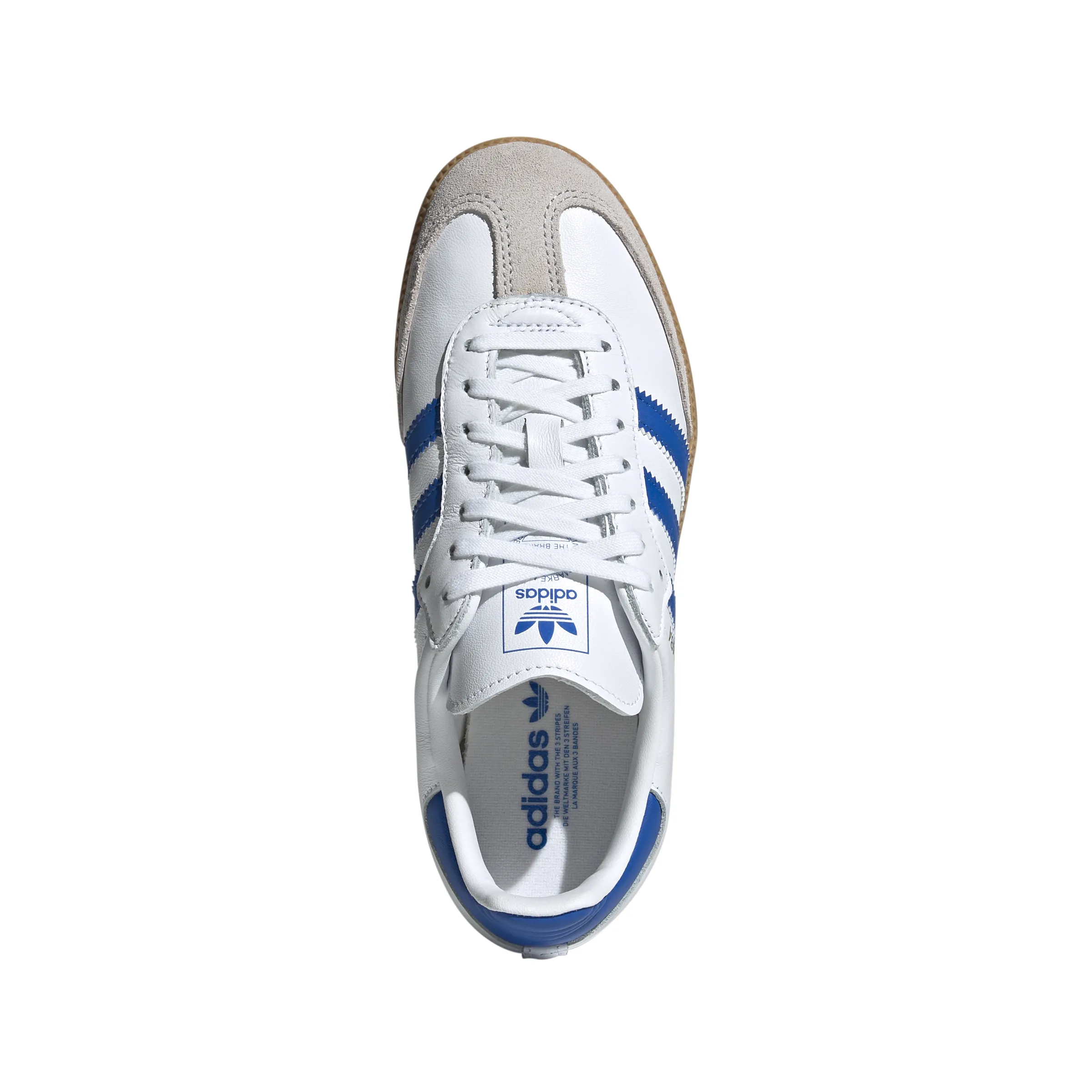 Big Kids' Adidas Samba OG J "White Blue"