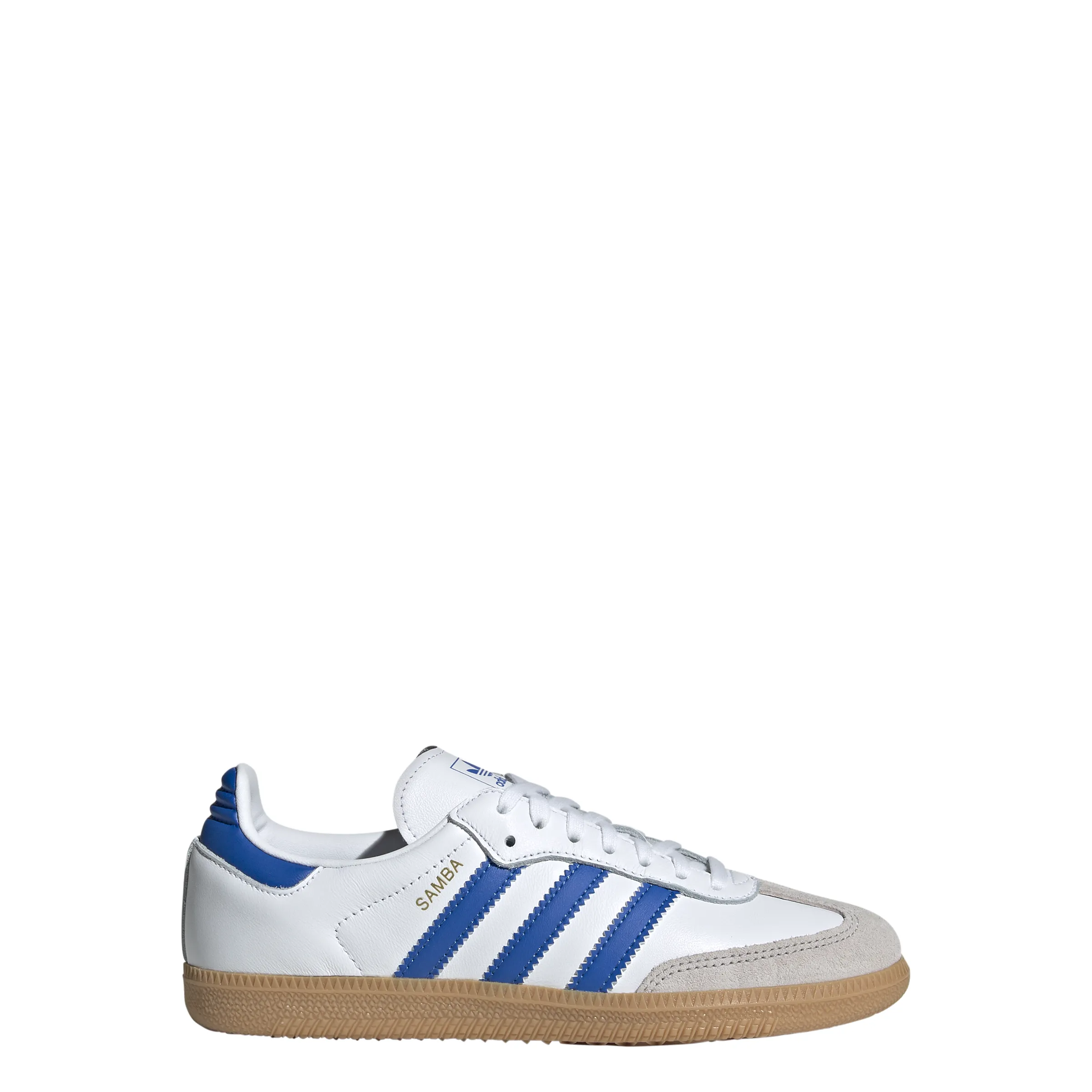 Big Kids' Adidas Samba OG J "White Blue"