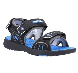 Black / Grey Hush Puppies Mario Sandals