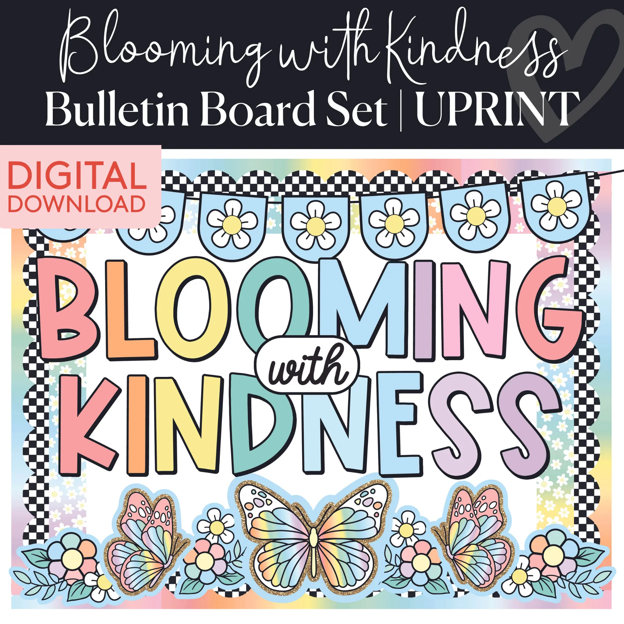 Blooming with Kindness Bulletin Board Set | Spring Pop Up Shop | Schoolgirl Style