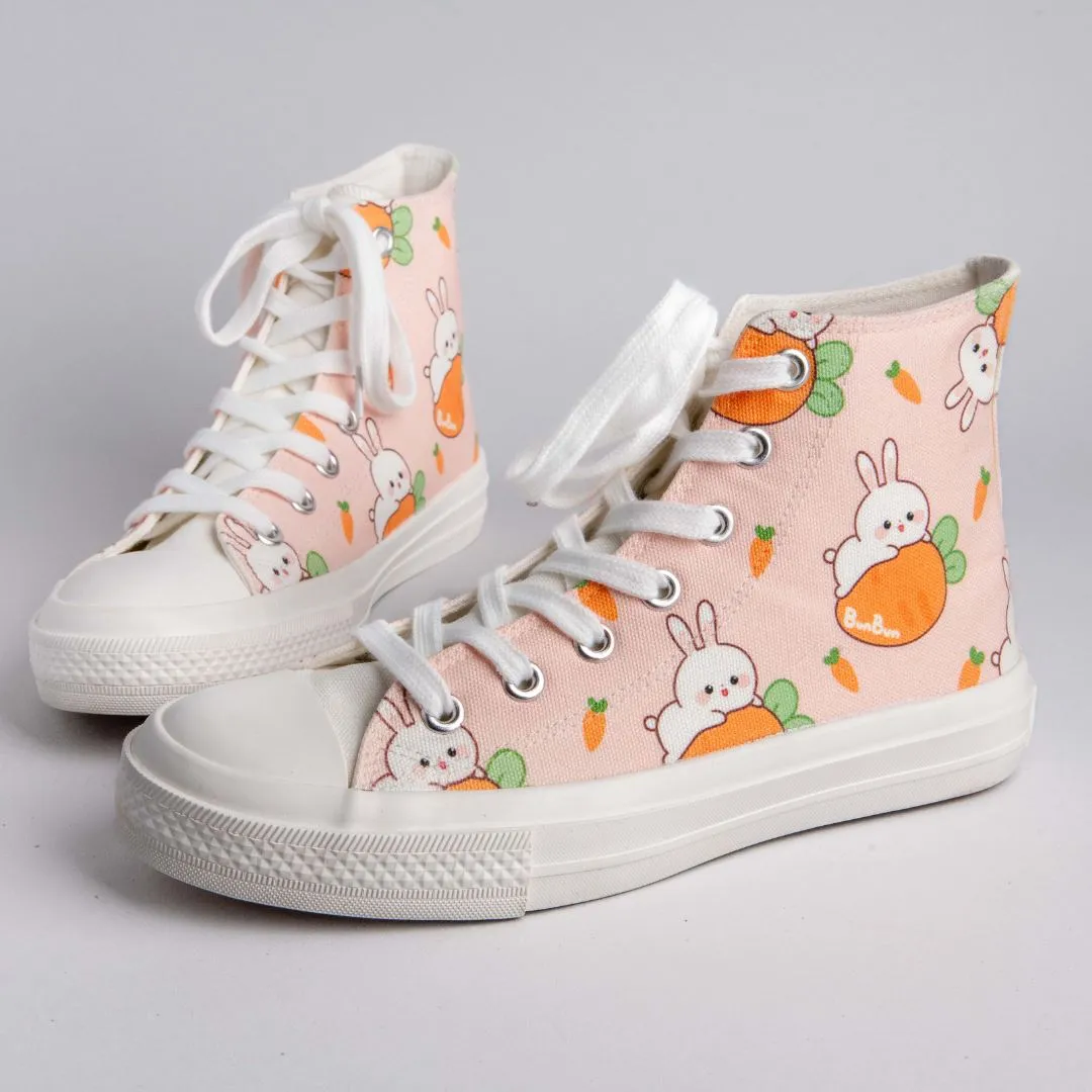 Bun Bun the Bunny High Top Canvas Shoes - Unisex