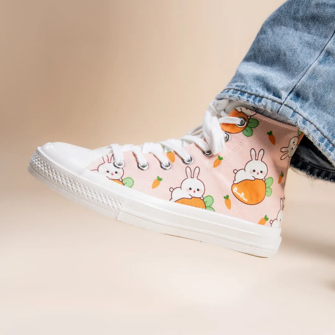 Bun Bun the Bunny High Top Canvas Shoes - Unisex