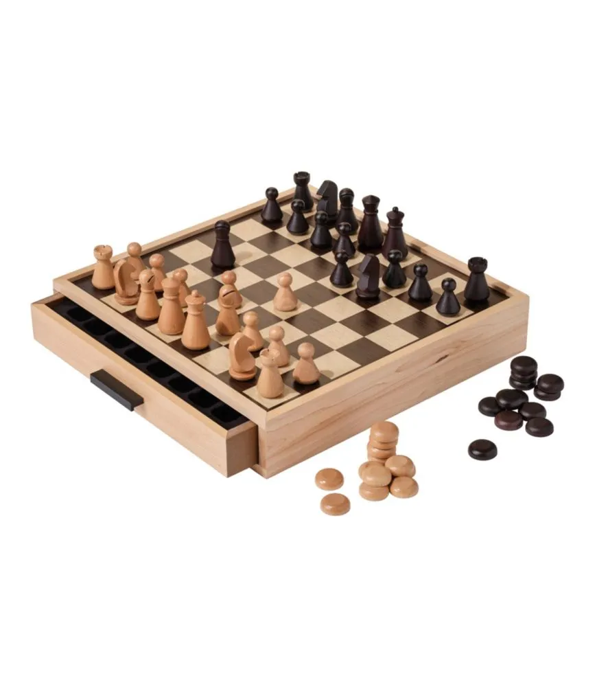 Chess &amp; Checkers Deluxe Board Game