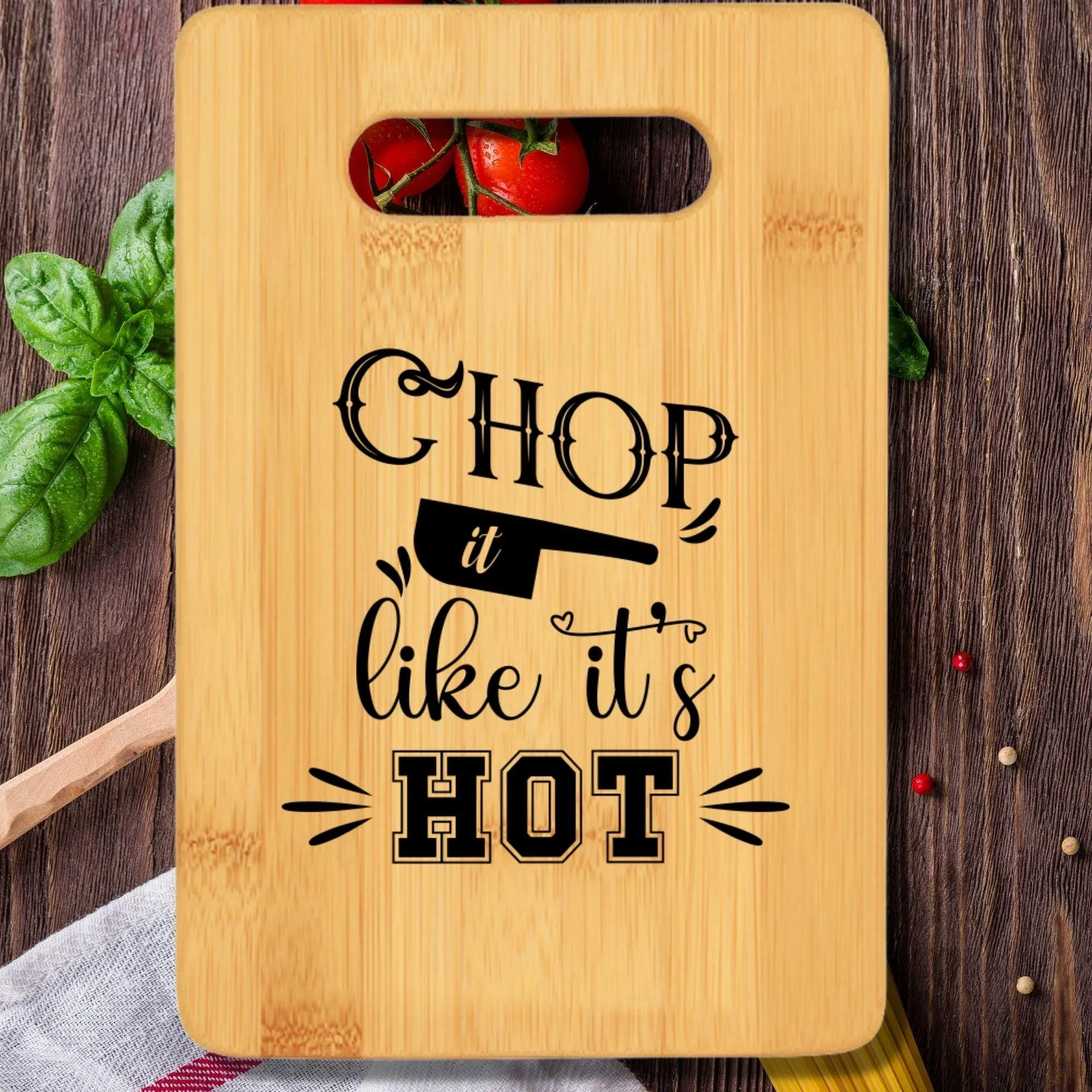 Chop it Like Its Hot Funny Cutting Board