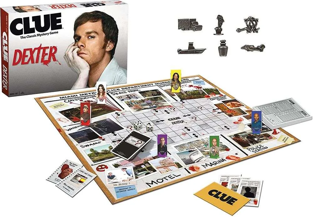 Clue Dexter TV Series Mystery Collectors Edition Board Game