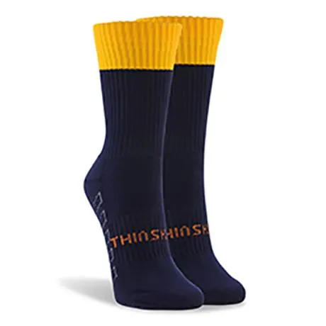 Contrast Top Short ThinSkins Socks - 6 Pack