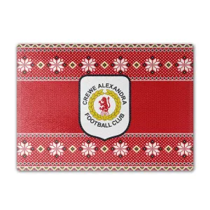 Crewe Alexandra Knitted Christmas Chopping Board