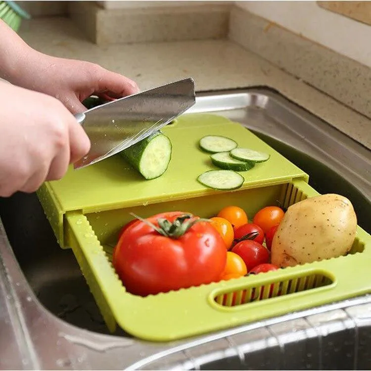 Cut & Drain Chopping Board