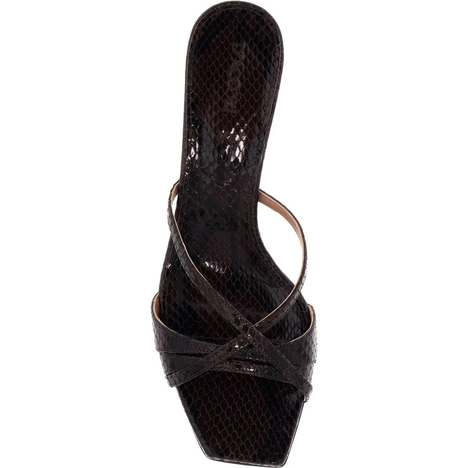 D'accori python-print leather lust mules