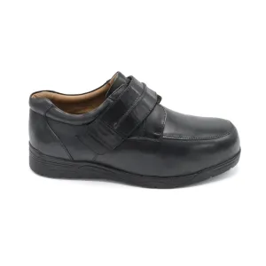 DB Donald - Extra Wide Velcro Close Shoe - 6V (6E-8E) Fitting - Black