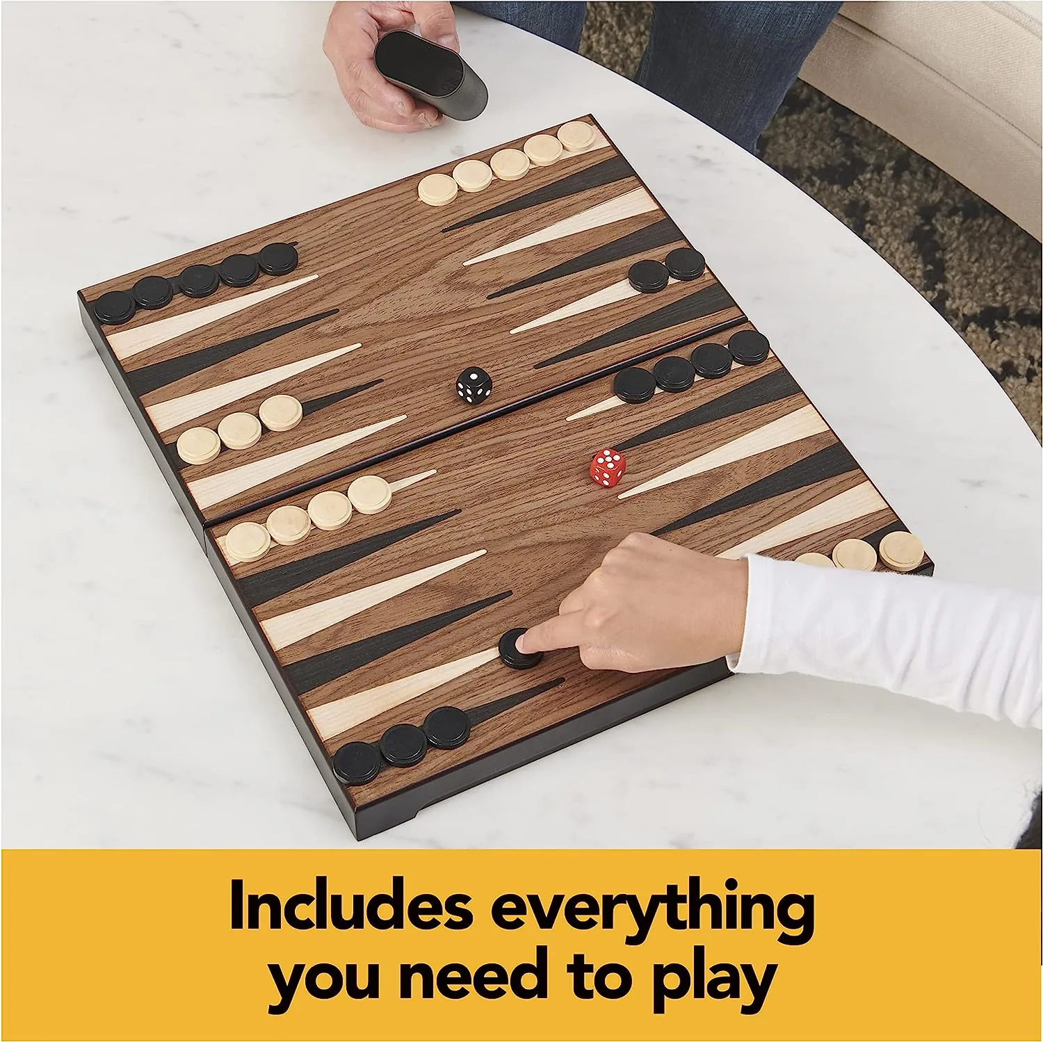 Deluxe Wooden Backgammon