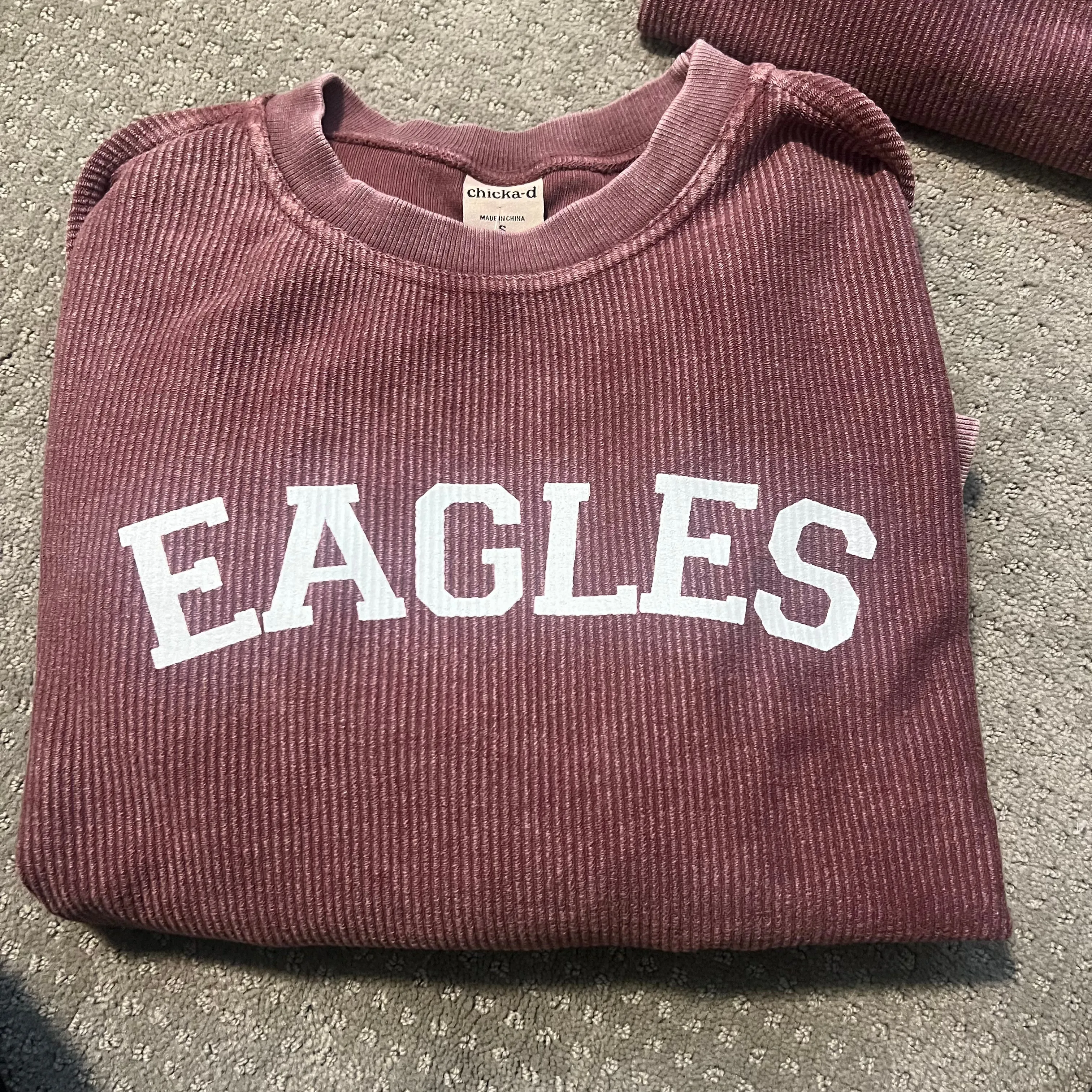 Eagles corded sweatshirt