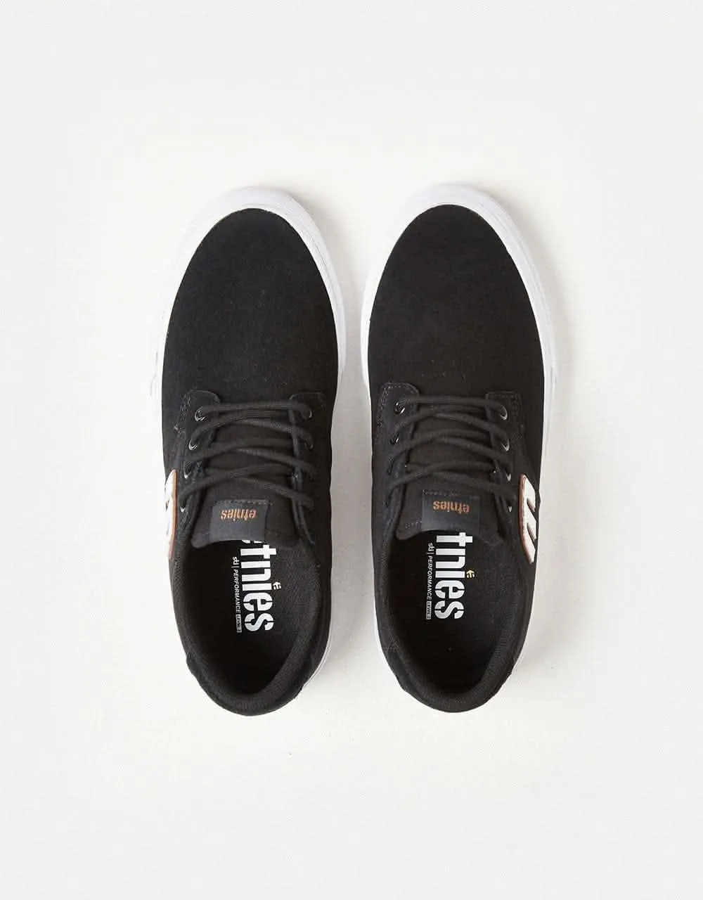 Etnies Barge Plus Skate Shoes - Black/White