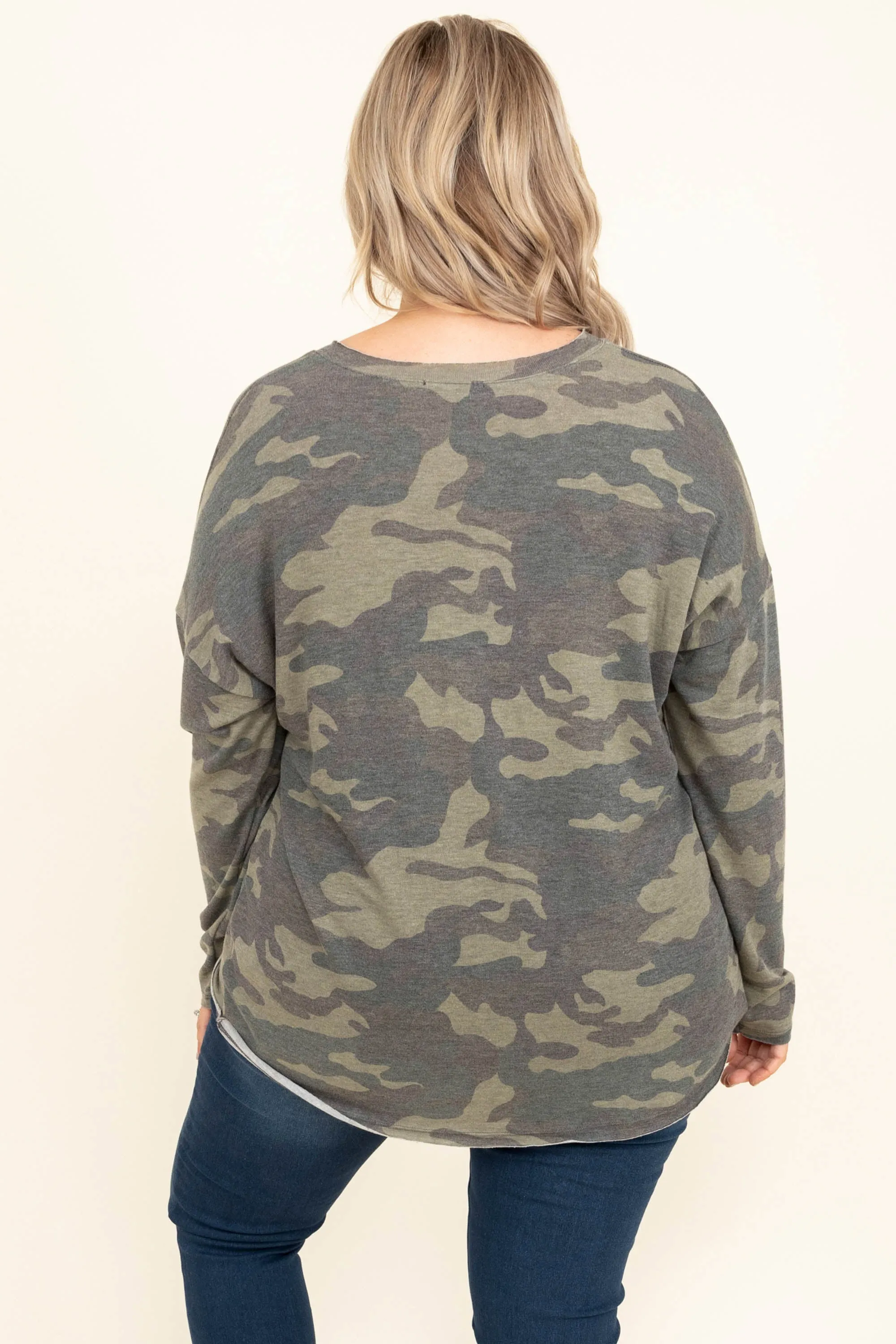 Felt Like A Dream Top, Army Olive